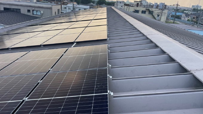 辰沼リサイクル工場太陽光パネル
